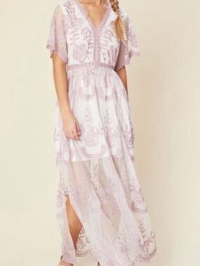Altar'd State | Dresses | Altard State Darianne Pink Floral Maxi Dress |  Poshmark